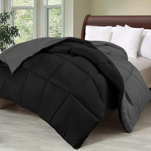 Bedding Comforter Duvet Insert, Quilted Comforter with Corner Tabs, Box - Picture 4 of 9